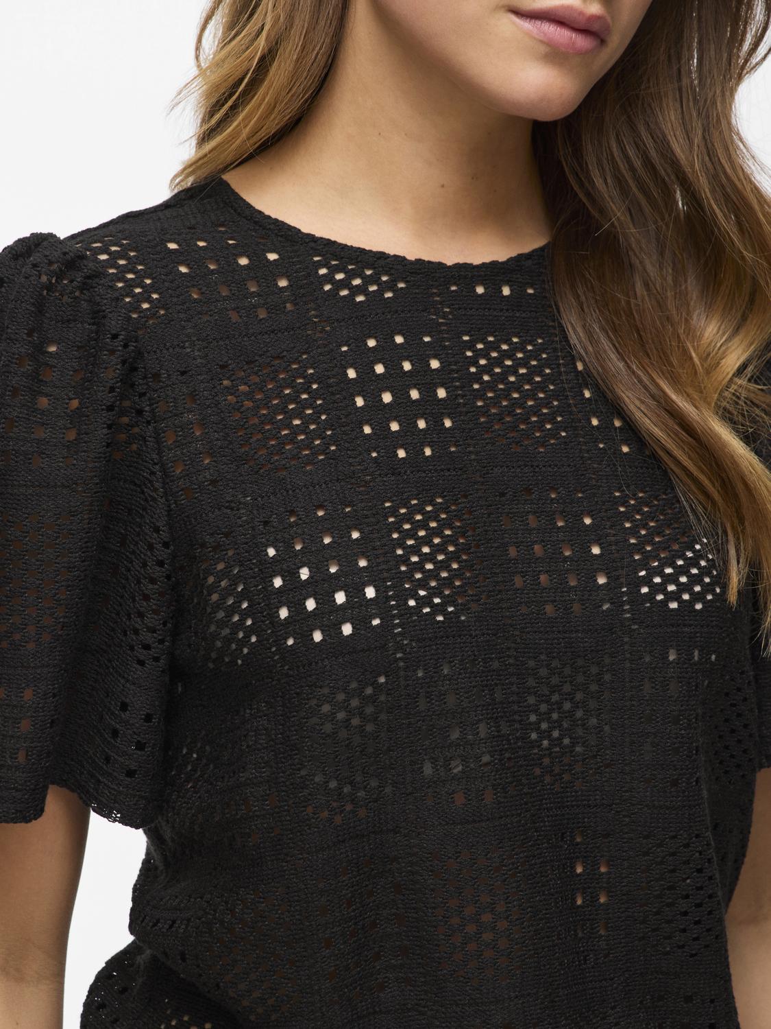 VINOVIRA T-Shirt - Black Beauty - VERO MODA & VILA Bergvik